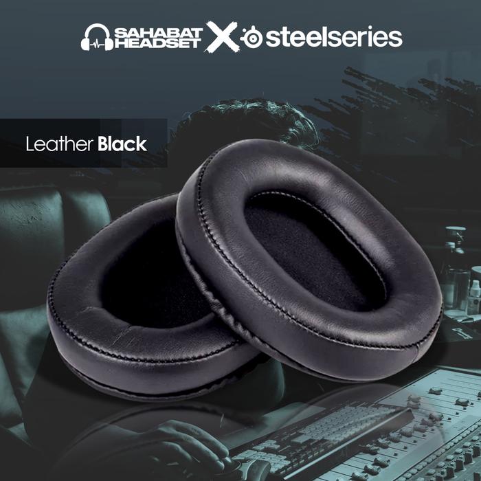 Gambar Earpad Ear Cushion Earcup Steelseries Arctis 1 3 5 7 9 Pro Busa Foam - Leather Black dari sahabatheadset. undefined Tokopedia