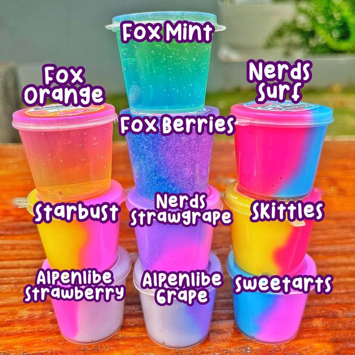 Gambar CANDYY SLIME  MAINAN ANAK MURAH II SLIME TIDAK LENGKET Squishy Toys - NERDS STRAW dari Slimeday undefined Tokopedia