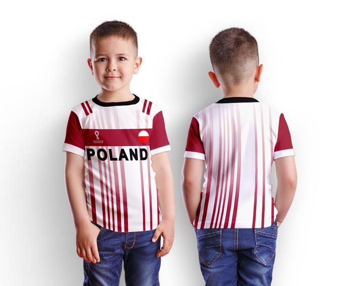 Gambar Baju Jersey Anak POLANDIA PIALA DUNIA 2022 FULLPRINT SUBLIME 03 - S dari JamTanganBola undefined Tokopedia
