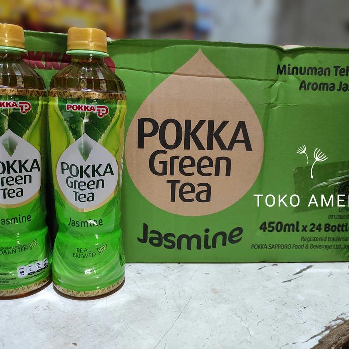 Gambar Pokka Green Tea Jasmine Daun Teh Hijau BOTOL 450 ml- 1 DUS (24 botol) dari Toko Ameng Lim undefined Tokopedia