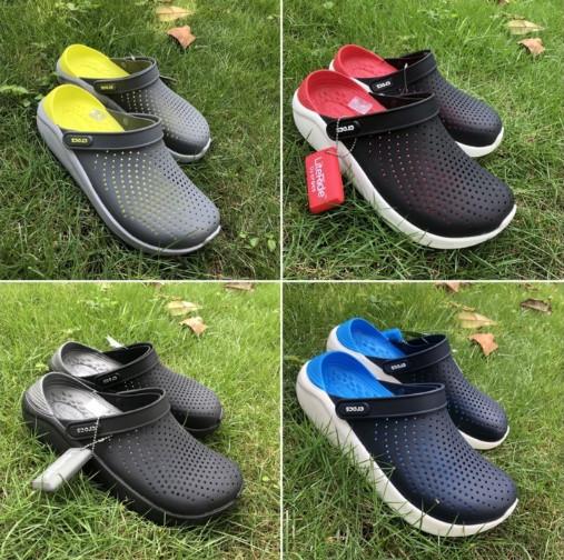 Sandal Crocs Literide Original Sandal Karet Pria Import Quality Biru, 36