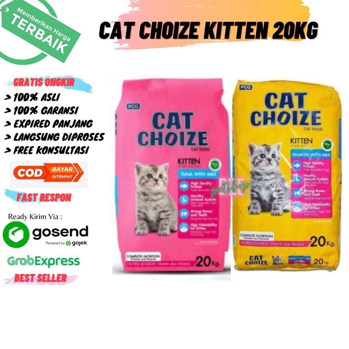 Gambar cat choize 20kg tuna adult makanan kucing murah kering - Salm Kiten 20Kg dari dee petshop undefined Tokopedia