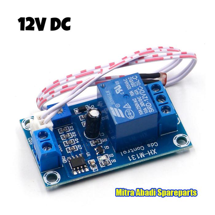 Gambar XH-M131 Photosensitive Resistance Photoresistor LDR Relay Module - 12V dari Mitra Abadi Spareparts undefined Tokopedia