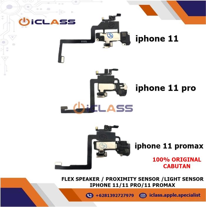 Gambar FLEXIBLE SPEAKER DEPAN PROXIMITY SENSOR LIGHT SENSOR IPHONE 11 PRO PM dari Iclass Apple Specialist undefined Tokopedia