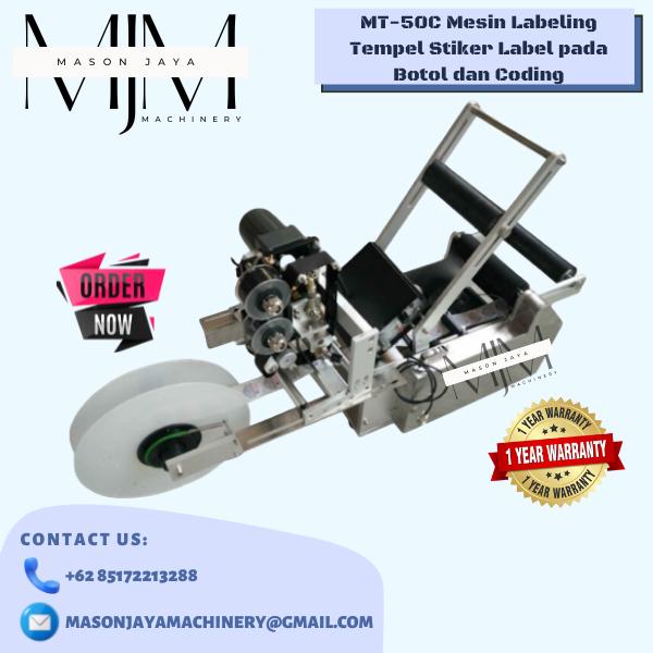 Jual MT-50C Mesin Labeling Tempel Stiker Label pada Botol dan Coding ...