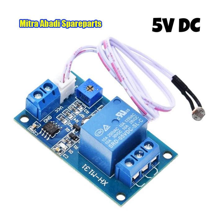 Gambar XH-M131 Photosensitive Resistance Photoresistor LDR Relay Module - 5V dari Mitra Abadi Spareparts undefined Tokopedia