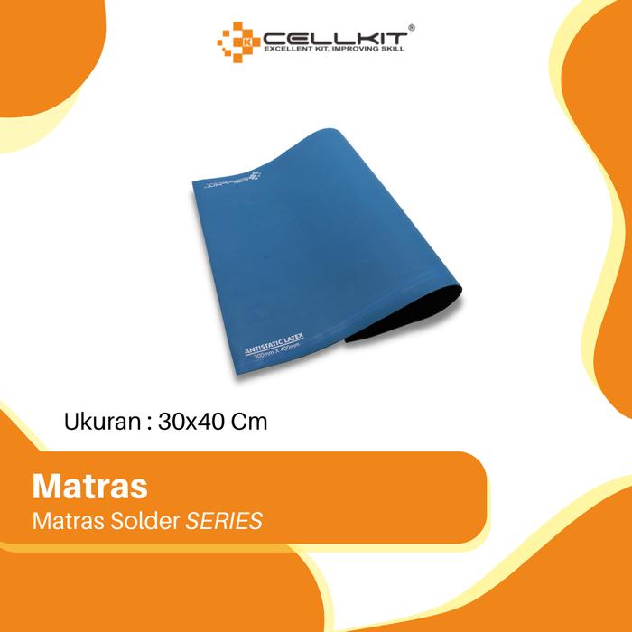 Gambar ALAS MATRAS SOLDER ANTISTATIS CELLKIT (LATEX) - Biru dari CELLKIT undefined Tokopedia