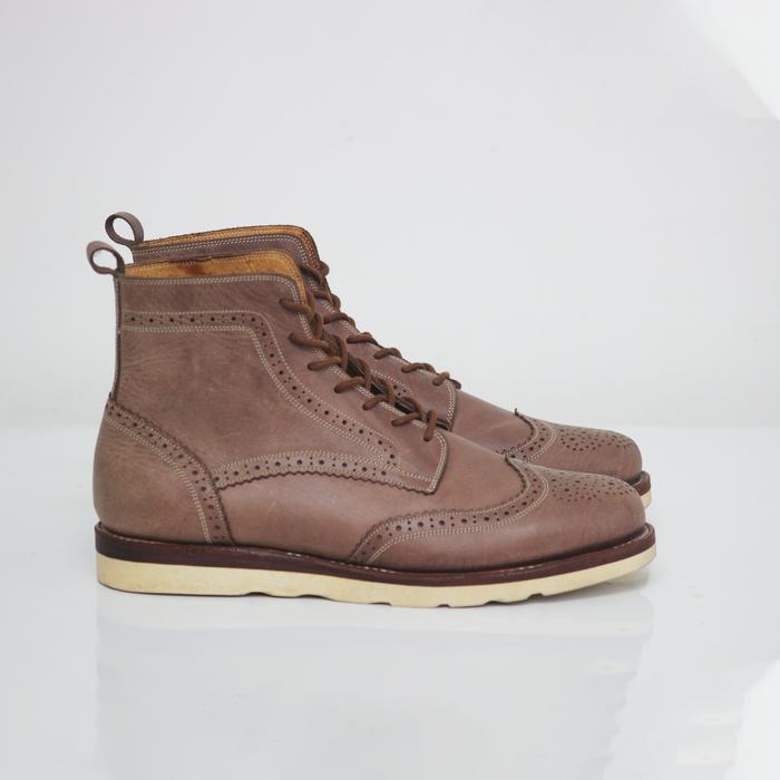 Gambar Sepatu Boots Wingtip Parta Porte Cokelat dari Parta Porte_NEW undefined Tokopedia