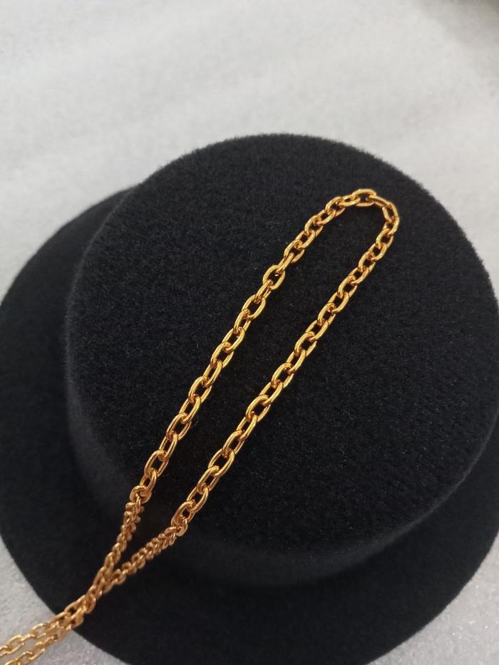 Gambar 1 METER RANTAI 3MM / RANTAI BAHAN PERHIASAN - GOLD dari Monte Grosir undefined Tokopedia