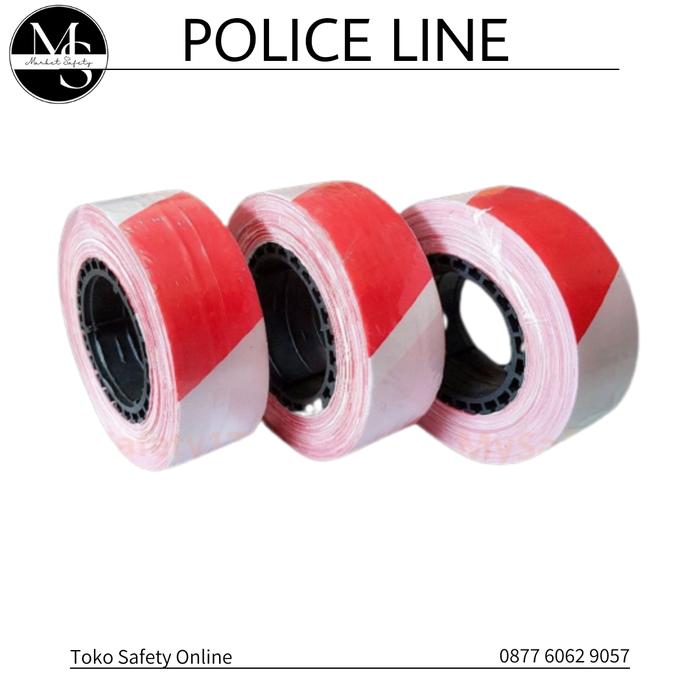 Gambar Police Line Merah Putih 3" X 500 Meter / Barikade 3" X 500M - Merah Putih dari Toko Safety Online undefined Tokopedia