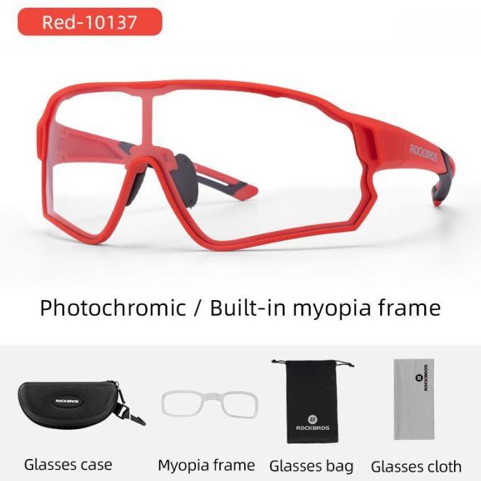 Gambar Kacamata Sepeda Rockbros 10136 10137 Sunglasses Gowes Photocromic Pria - 10137 dari Rockbrosindo undefined Tokopedia