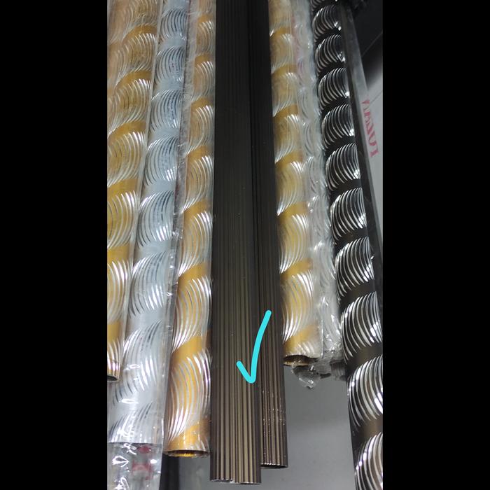 Gambar Rel gorden garis / tiang gorden / rel hordeng / rel rollet/ polos - coklat tua dari homee gorden undefined Tokopedia