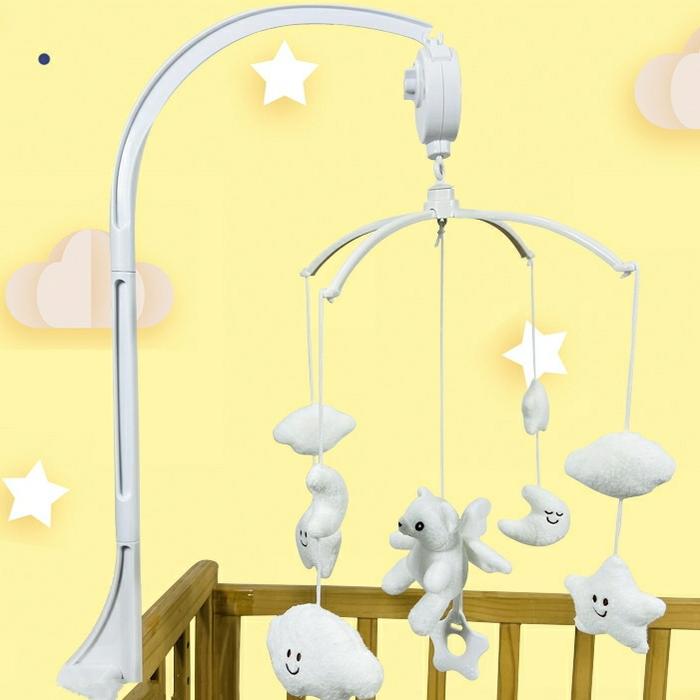Gambar Mainan Bayi Music Gantungan Box Bayi/Rotating Music Box/Mainan Baby Q - BearWhiteROTATI dari GOBER HOUSE88 undefined 5 Tokopedia