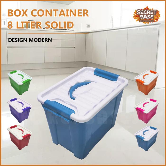 Promo BOX CONTAINER 8 LITER - Pegangan / Box Serbaguna 8L - Biru Muda ...