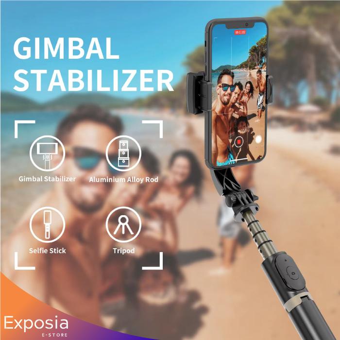 Gambar Gimbal 1-Axis Smartphone Stabilizer Tripod Selfie Stick Bluetooth S1 - Tanpa Lampu dari Exposia E-Store undefined Tokopedia