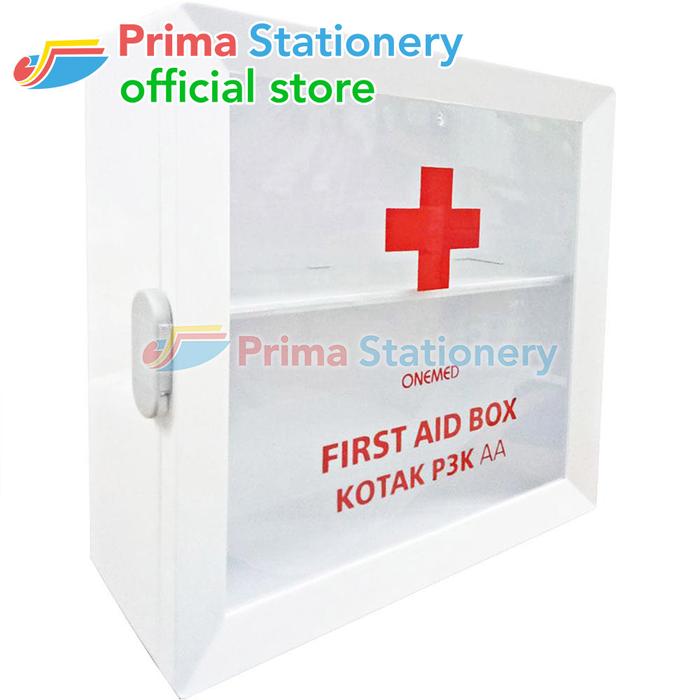 Gambar OneMed Kotak P3K AA Rak Dinding Gantung Obat First Aid Kit Hanger - Kotak P3K AA dari Prima Stationery Official Kota Administrasi Jakarta Utara Tokopedia