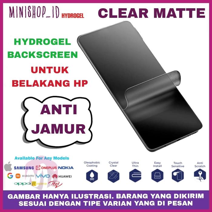 Gambar REALME 10 PRO PLUS ANTI GORES GLOSSY MATTE BLUELIGHT BACK SCREEN HYDRO - BACK MATTE dari MINISHOP OFFICIAL undefined Tokopedia
