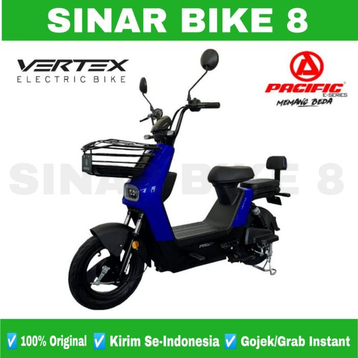 Gambar Sepeda Listrik PACIFIC VERTEX Electric E Bike 650 Watt - Earth Blue dari Toko Sepeda Sinar Bike 8 undefined Tokopedia