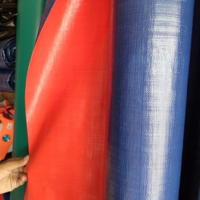 Gambar Terpal Plastik Ukuran 10x12 Korea Impor Super Tebal - Biru Oren dari Toko Terpal Barokah undefined Tokopedia