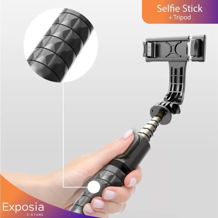 Gambar Fill Light Bluetooth Selfie Stick Tongsis Tripod for Smartphone L03s - Non Fill Light dari Exposia E-Store undefined Tokopedia
