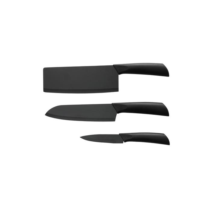 Gambar Regashi Set Pisau Dapur Anti Karat | Black Knife Set - Black dari Regashi.id undefined Tokopedia