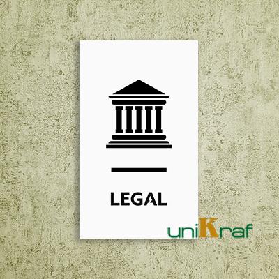 Jual Papan Sign Akrilik Ruang Kantor Legal - Acrylic Office Room Sign ...