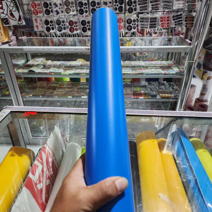 Gambar Sticker skotlet polos warna glosy,dop dan transparan - BIRU MUDA DOP dari ISTANA STICKER 83 undefined Tokopedia