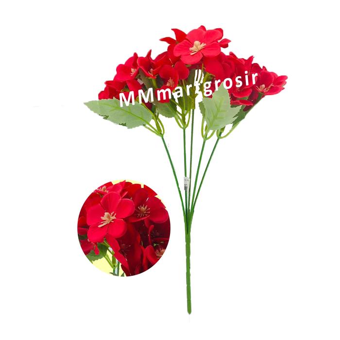 Gambar Bunga Azelea / Bunga Hias Cantik / Bunga Artificial / Bunga Hiasan - Merah dari mmmartgrosir undefined Tokopedia