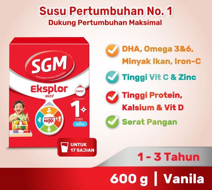 Gambar SGM 1+ 600 gr VANILA Susu Formula dari Toko Oneway - Cabang undefined Tokopedia