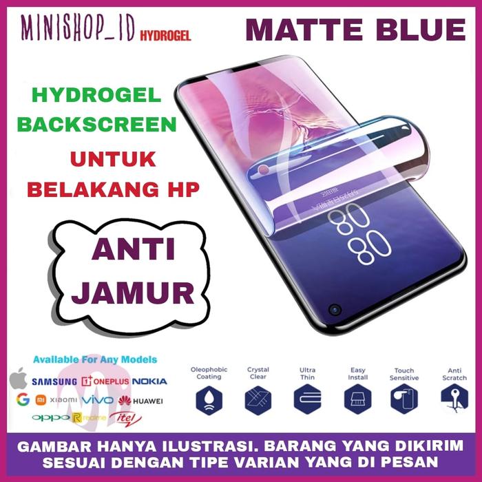 Gambar REALME 10 PRO PLUS ANTI GORES GLOSSY MATTE BLUELIGHT BACK SCREEN HYDRO - BACK MATTE BLUE dari MINISHOP OFFICIAL undefined Tokopedia