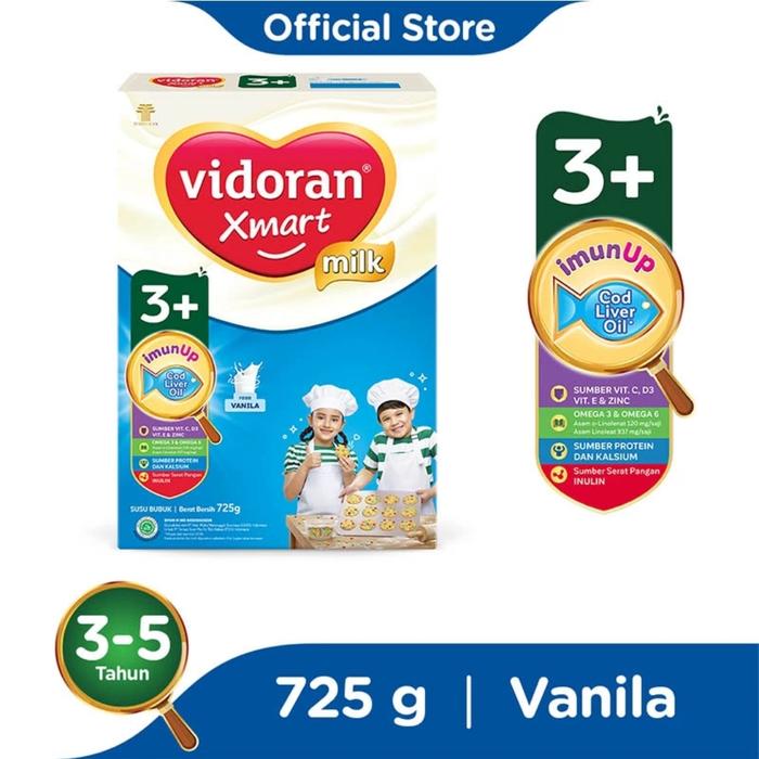 Gambar VIDORAN Xmart 3+ ImunUp Vanilla Box - 725g dari Oleh2IdJakarta undefined Tokopedia