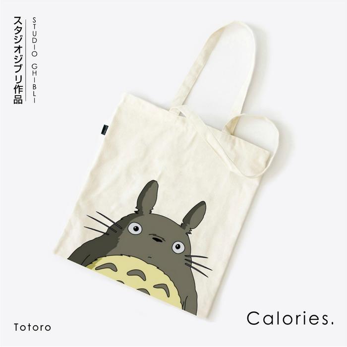 Gambar Totebag Anime Studio Ghibli Totoro Spirited away kiki delivery - Totoro, Resleting dari calories co undefined Tokopedia