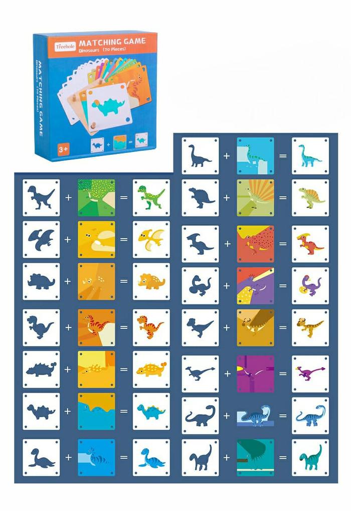Gambar Mainan Edukasi Matching Game / Mainan Edukasi Montessori Anak Wooden P - DINOSAURUS MG dari GOBER HOUSE88 undefined Tokopedia