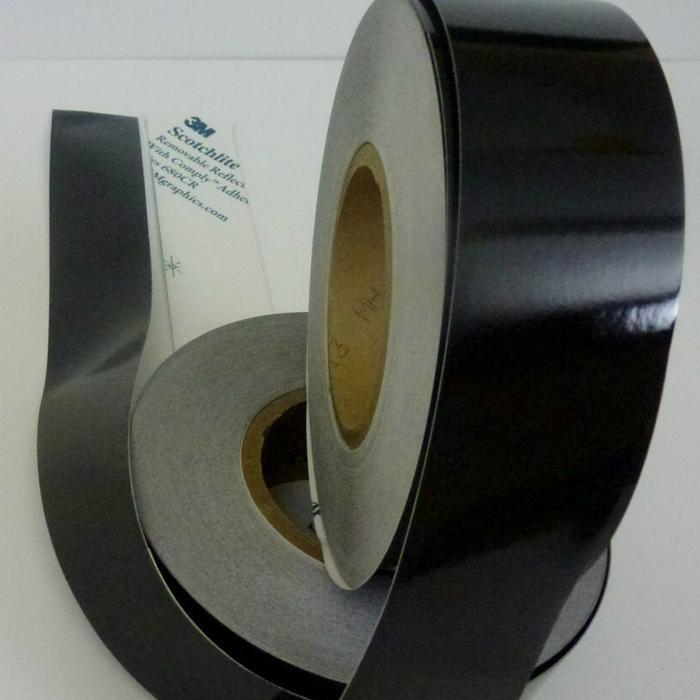 Gambar 3M Stiker Reflective Tape 680 Series Black 60 cm x 1 meter dari Mahaindo Perkasa undefined Tokopedia