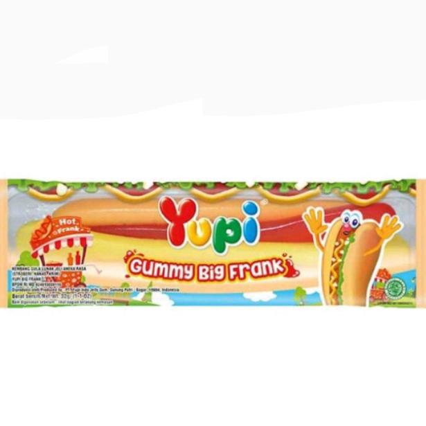 Gambar Yupi Gummy Candies 23gr - Yupi Permen Jelly Cola / Big Frank / Burger - Big Frank 32gr dari sertamart undefined Tokopedia
