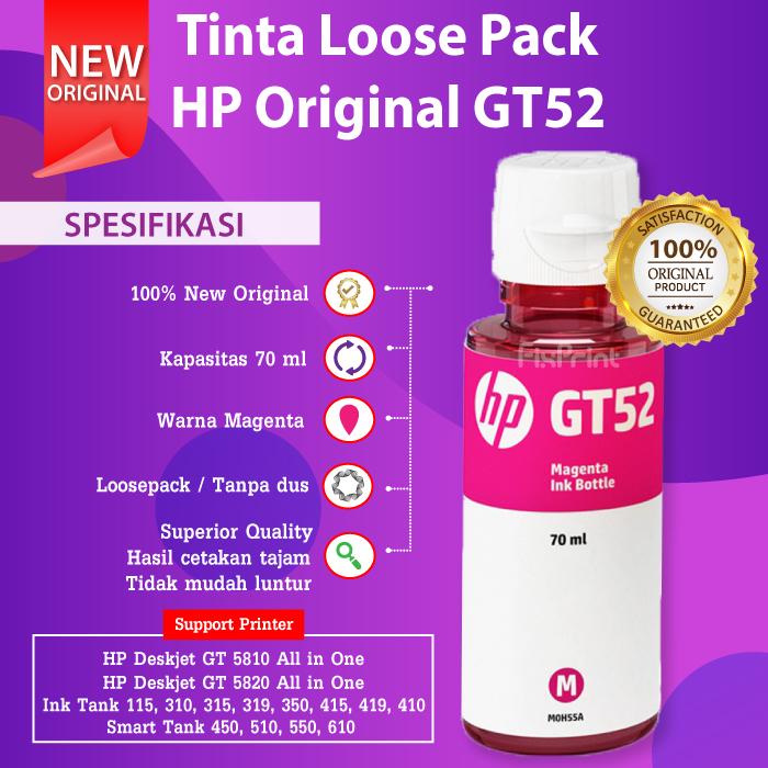 Gambar Tinta HP GT53 GT51 GT52 Ink Tank 310 315 319 350 415 419 410 Smart 615 - MAGENTA |NO BOX dari FixPrint Indonesia undefined Tokopedia