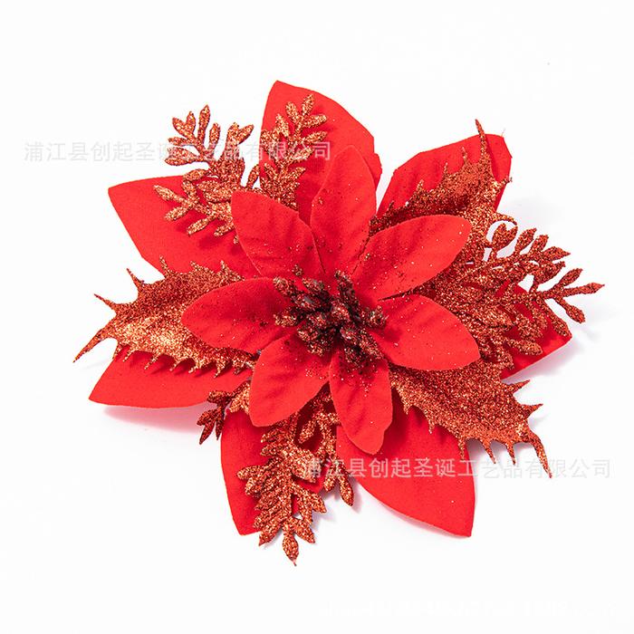 Gambar Hiasan Pohon Natal Bunga Natal 14 Premium 14 cm - Merah dari Sinergi 45 undefined Tokopedia