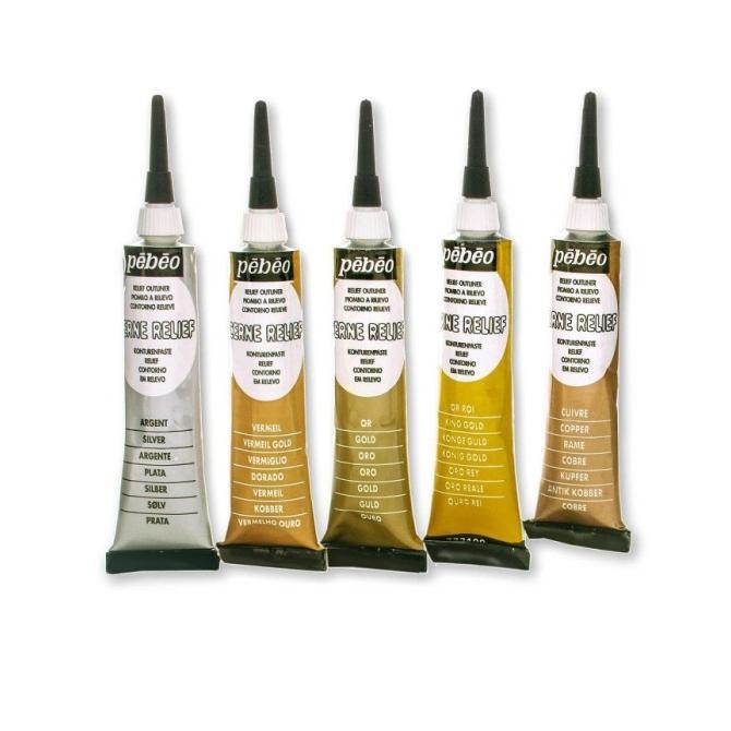 Gambar Pebeo Cat Cerne Relief 20Ml Gold Asli - gold dari ervina7 undefined Tokopedia