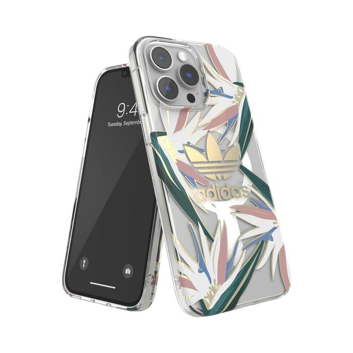 Gambar Casing iPhone 14 Pro Max Adidas Snap Trefoil Clear Case with MagSafe - Gold Mauve dari IGA Tech Lifestyle undefined Tokopedia