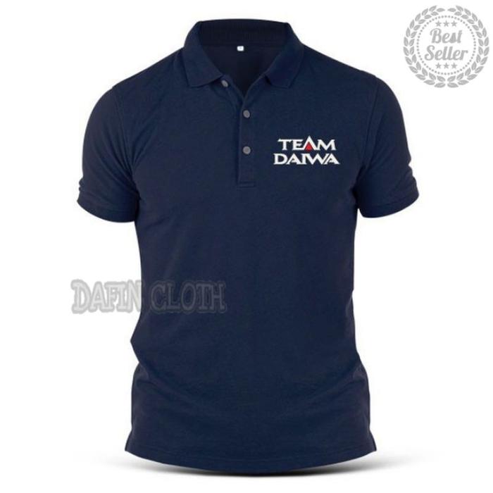 Gambar Kaos Kerah Pria Polo shirt Sport Team Daiwa - Navy, L dari Davin Apparels undefined Tokopedia