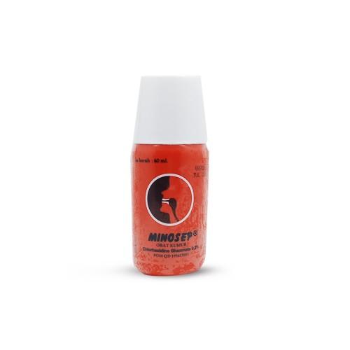 Gambar Minosep Gargle 0,2% Merah 60 ml - Obat Kumur Antiseptik dari Farmaku undefined Tokopedia