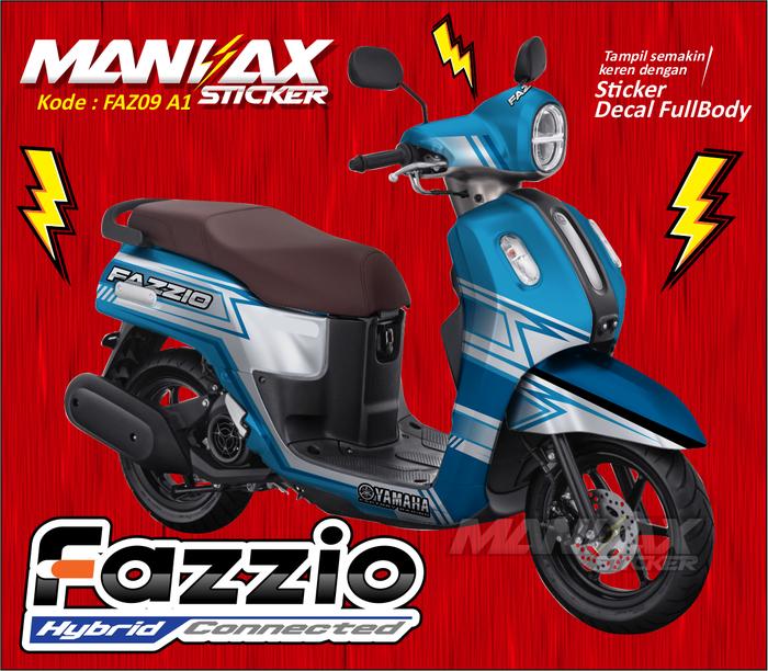 Gambar Sticker Decal FAZZIO Fullbody Striping FAZZIO 2022 Stiker Motor FAZZIO - Biru, GLOSSY dari Maniax Sticker undefined Tokopedia