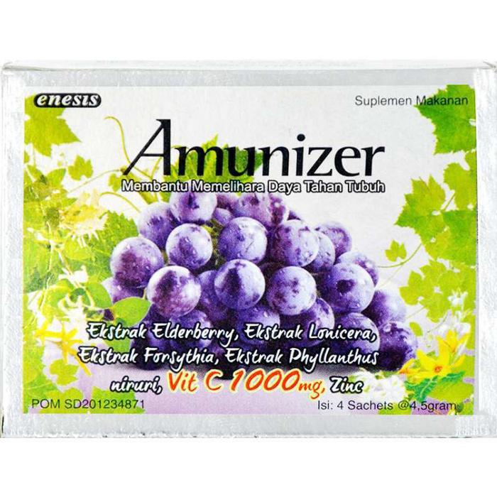 Gambar AMUNIZER 4.5G SACHET / MULTIVITAMIN (1 DOS isi 4 SACHET) dari K24Klik undefined Tokopedia