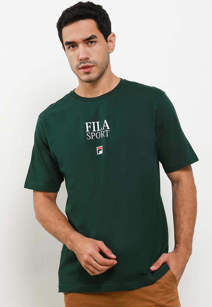 Gambar FILA Kaos Pria Secondo - Green - M dari FILA Official Store undefined Tokopedia