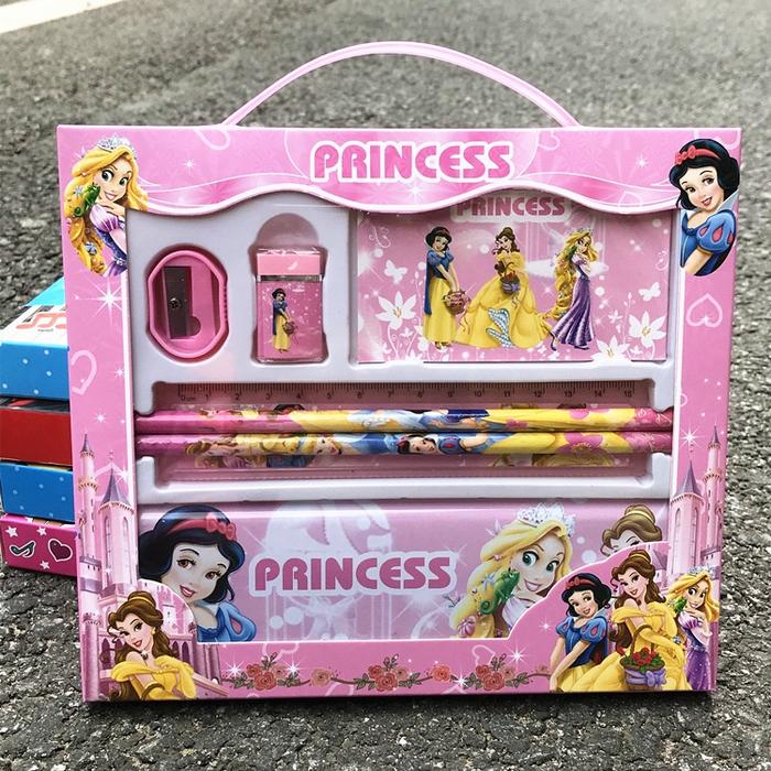 Gambar STATIONARY SET KARAKTER 7IN1 / ALAT TULIS SET KARAKTER 7IN1 - Princess dari healer168_toysstore undefined Tokopedia