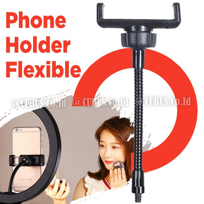 Gambar Phone Holder Flexibel Male 1/4mm screw Clamp Smartphone For Ring light - Ulir Male dari CUBUS.CO.ID undefined Tokopedia