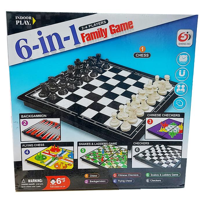 Gambar Mainan Edukasi 6 in 1 Family Game Magnetic Board Game S4404 dari SNETOYS undefined Tokopedia