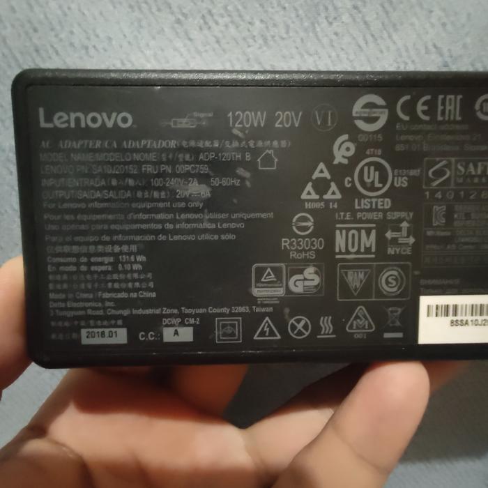 Gambar Adaptor Charger Lenovo ThinkPad Colokan Kotak - 120W dari ThinkPad Jogja undefined Tokopedia