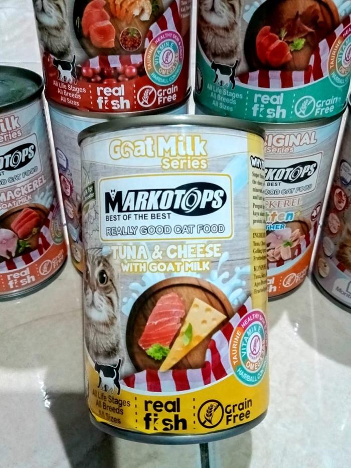 Gambar MARKOTOP Makanan Kucing Kaleng/Cat Wet Food Can - 400 Gram All Varian - TUNA SMOKED dari M - Petshop undefined 3 Tokopedia
