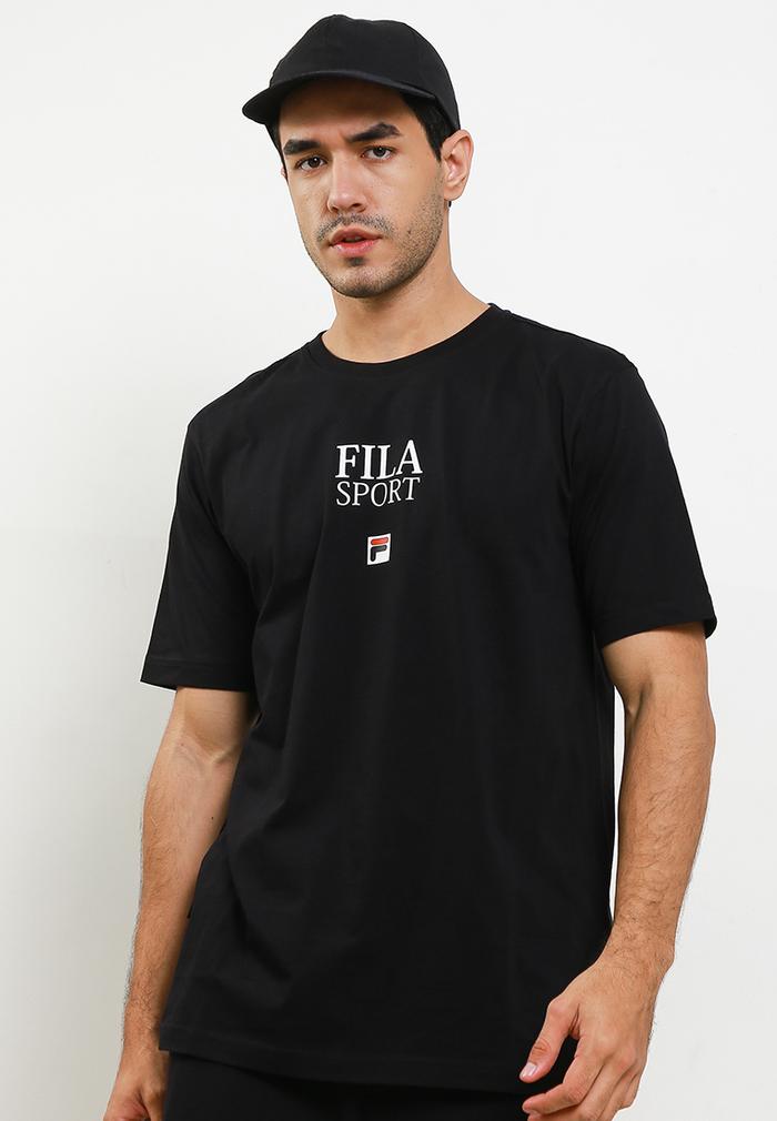 Gambar FILA Kaos Pria Secondo - Black - S dari FILA Official Store undefined Tokopedia
